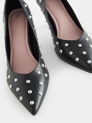 Black Forever Comfort® Studded Court Shoes - Image 8 of 10