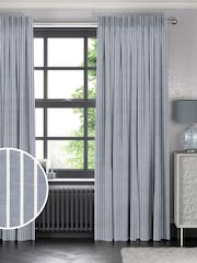 Navy Blue Franklin Made To Measure 100% Cotton Curtains - Image 1 of 9