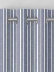 Navy Blue Franklin Made To Measure 100% Cotton Curtains - Image 7 of 9