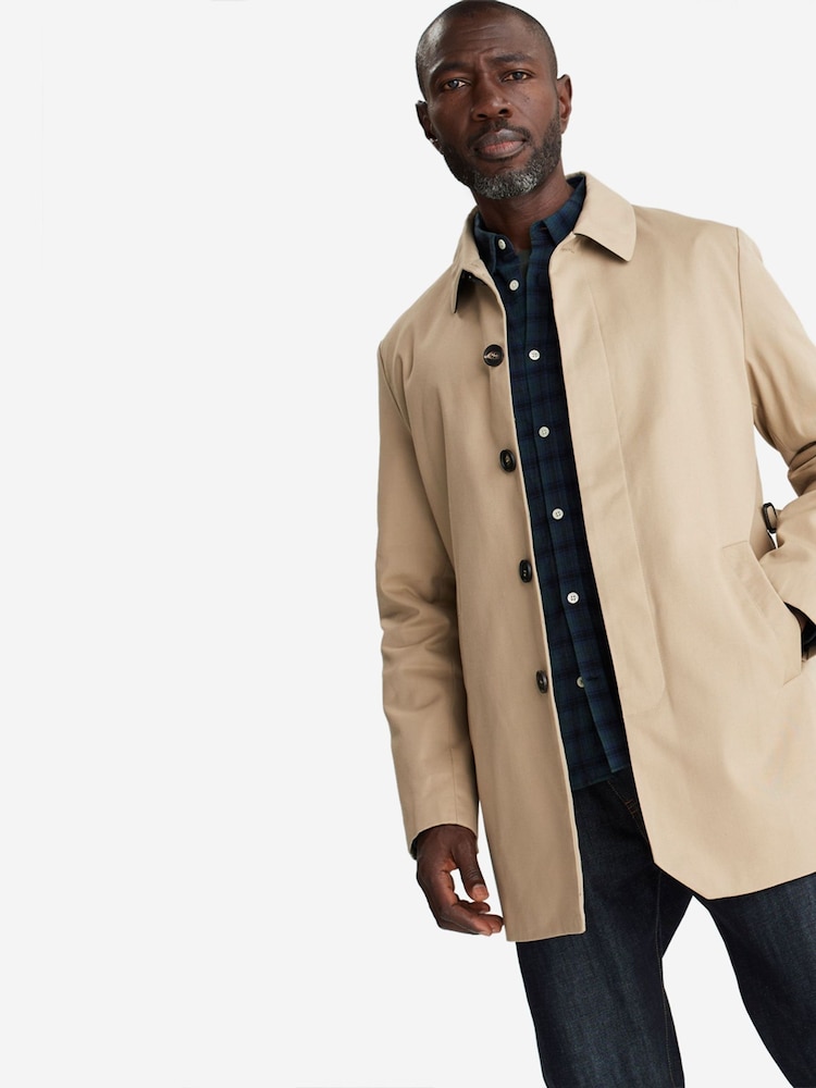 Oliver Sweeney Trescowe 100% Cotton Water Repellent Brown Trench Coat Jacket - Image 1 of 11