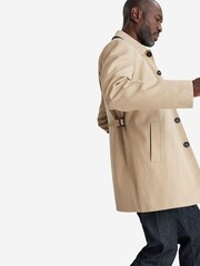 Oliver Sweeney Trescowe 100% Cotton Water Repellent Brown Trench Coat Jacket - Image 4 of 11