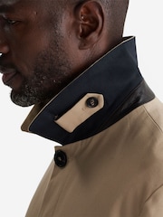 Oliver Sweeney Trescowe 100% Cotton Water Repellent Brown Trench Coat Jacket - Image 7 of 11
