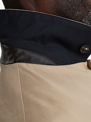 Oliver Sweeney Trescowe 100% Cotton Water Repellent Brown Trench Coat Jacket - Image 8 of 11