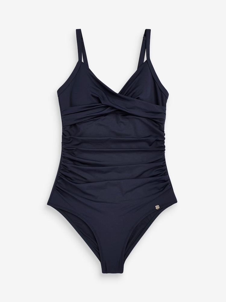 Navy Shaping Tummy Control Swimsuit - Image 5 of 5