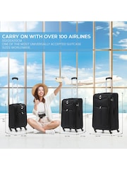 Flight Knight Large Softcase Lightweight Check In Suitcase With 4 Wheels - Image 2 of 7
