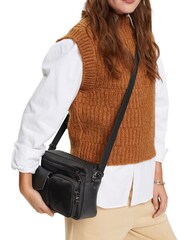 Esprit Black Mixed Material Shoulder Bag - Image 2 of 2