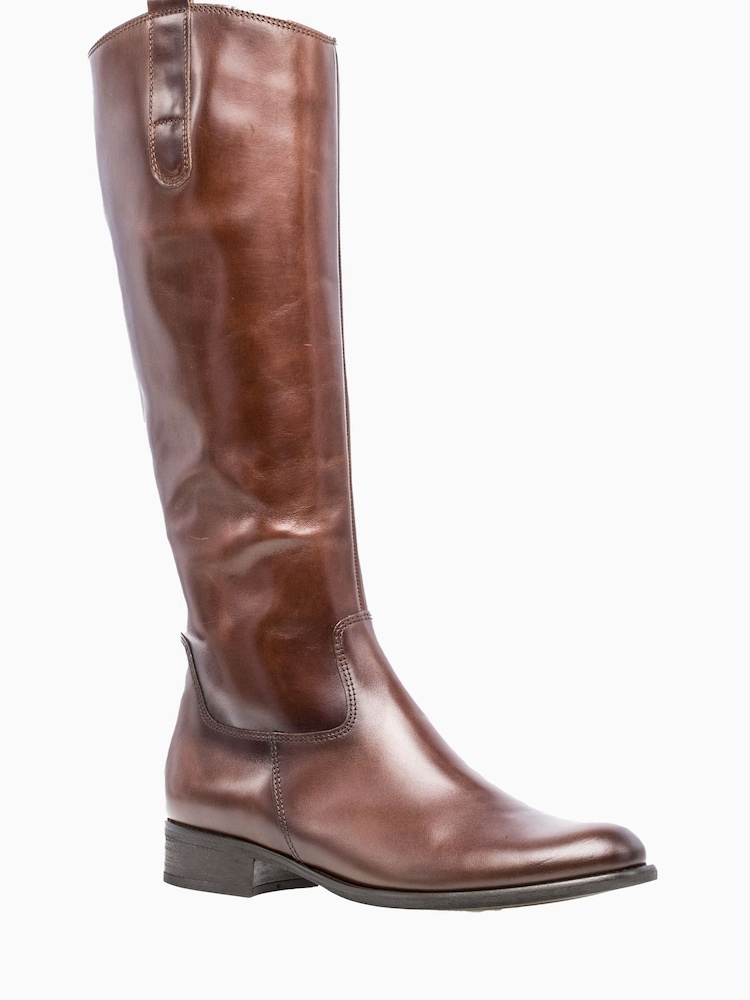 Gabor Brook Slim Calf Fit Leather Long Boots - Image 1 of 5
