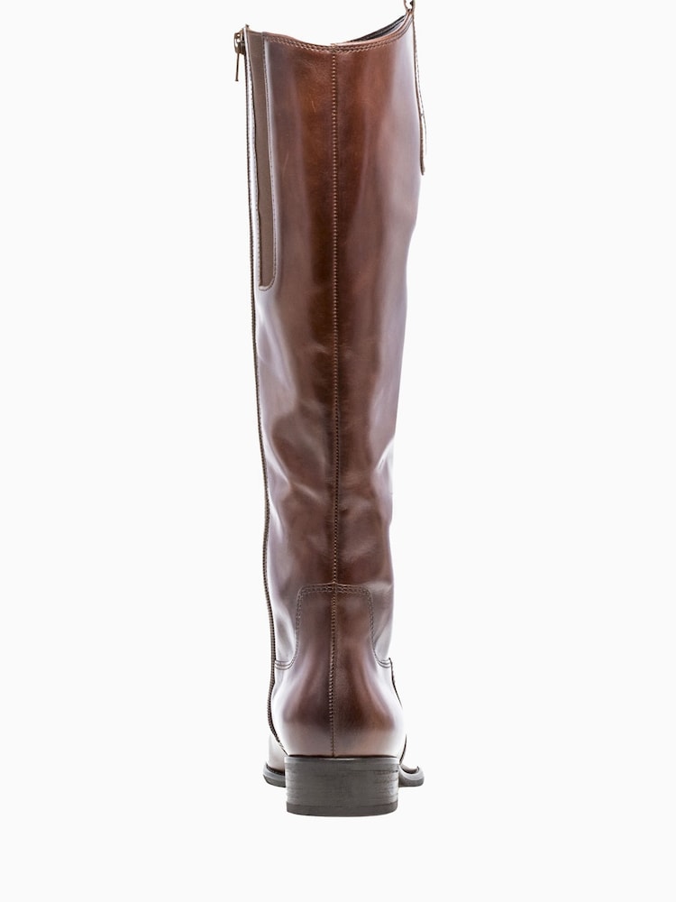 Gabor Brook Slim Calf Fit Leather Long Boots - Image 5 of 5