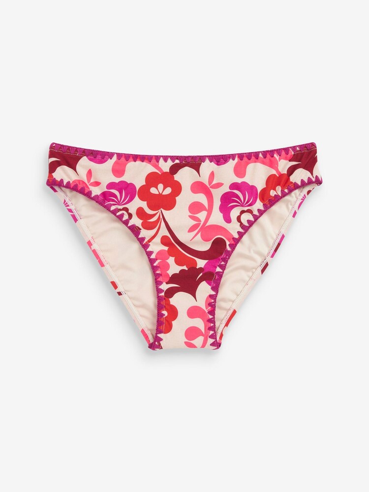 Pink - Bikinihöschen mit Blumenprint - Bild 4 von 4