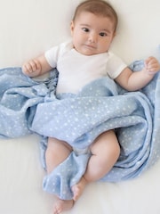 aden + anais Natural Large 100% Cotton Muslin Rising Star Blankets 2 Pack - Image 1 of 4