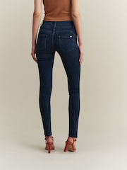 Inky Blue Denim Lift Slim And Shape Skinny Jeans - Image 2 of 6