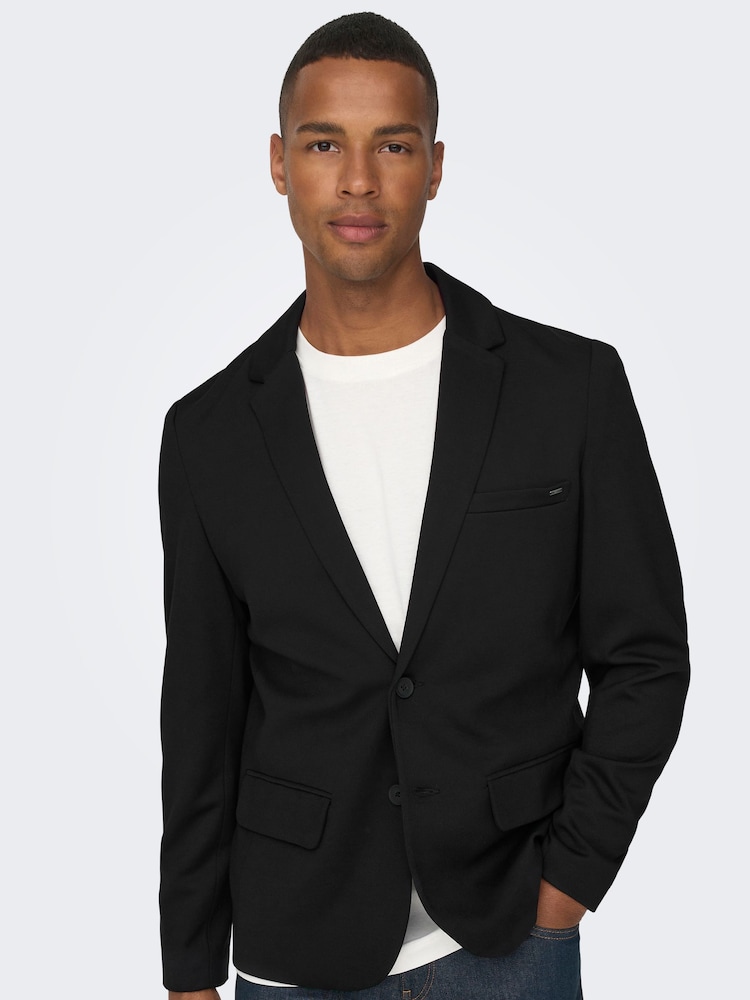 Only & Sons Black Smart Tailored Blazer - Image 1 of 7