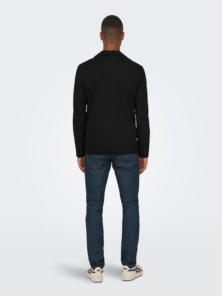 Only & Sons Black Smart Tailored Blazer - Image 2 of 7