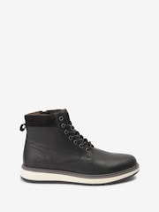 Joules Black Leather Boots - Image 4 of 7