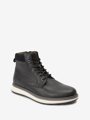 Joules Black Leather Boots - Image 5 of 7
