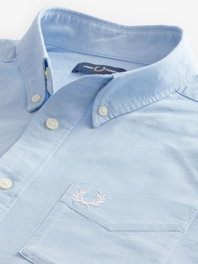 Blauw - Fred Perry Oxford overhemd - Image 7 of 9