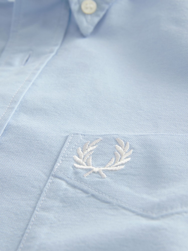 Blauw - Fred Perry Oxford overhemd - Image 8 of 9