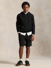 Polo Ralph Lauren Black Logo Jersey Hoodie - Image 3 of 6