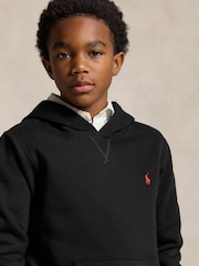 Polo Ralph Lauren Black Logo Jersey Hoodie - Image 4 of 6