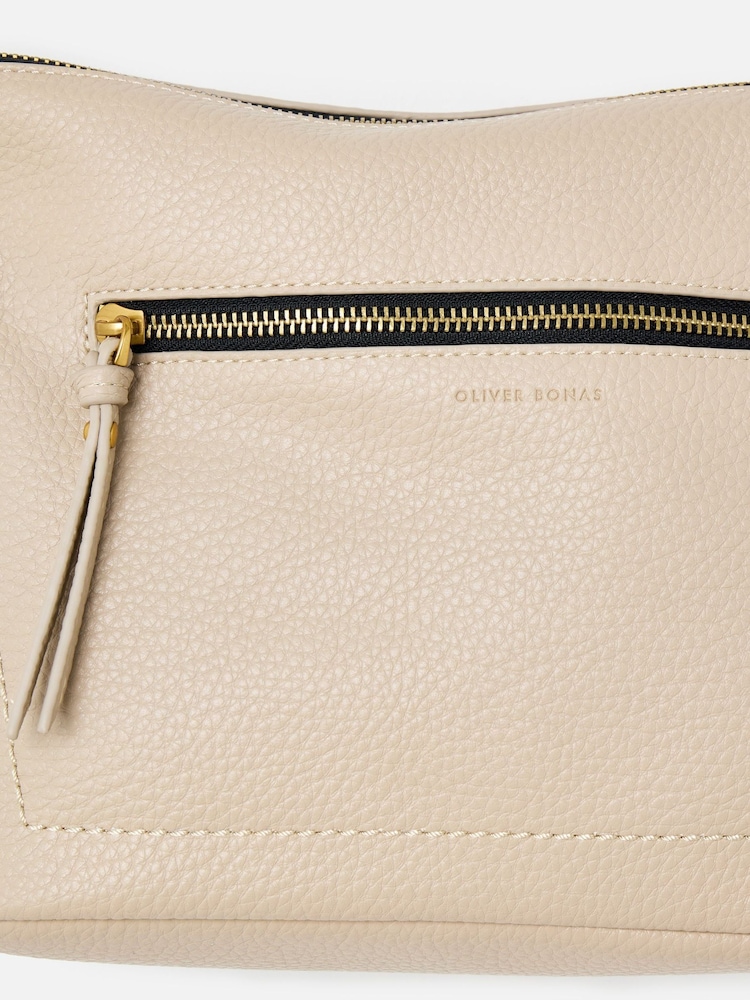 Oliver Bonas Cream Slouch Cross-Body Bag - Image 2 of 7 Oliver Bonas Cream Slouch Cross-Body Bag - Image 2 of 7