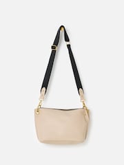 Oliver Bonas Cream Slouch Cross-Body Bag - Image 3 of 7