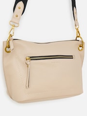 Oliver Bonas Cream Slouch Cross-Body Bag - Image 4 of 7