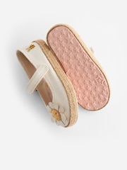 White Daisy Standard Fit (F) Mary Jane Shoes - Image 4 of 6