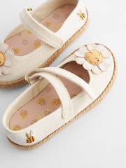 White Daisy Standard Fit (F) Mary Jane Shoes - Image 5 of 6