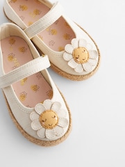 White Daisy Standard Fit (F) Mary Jane Shoes - Image 6 of 6