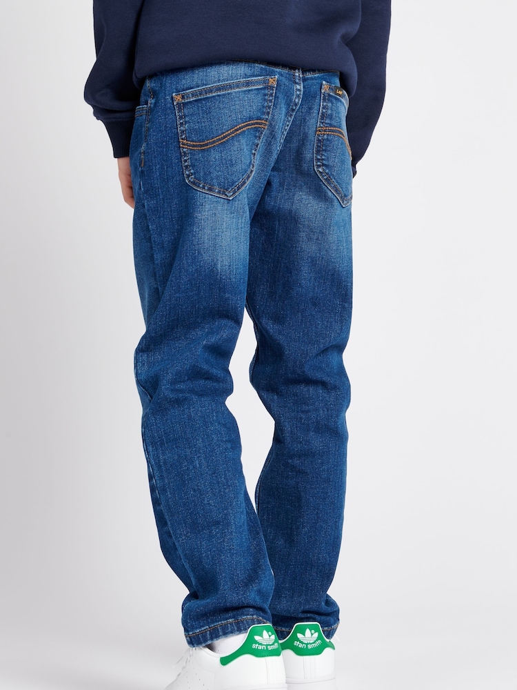 Lee Mid Blue Boys Straight Fit Daren Jeans - Image 2 of 8