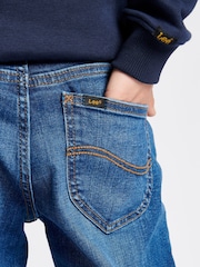Lee Mid Blue Boys Straight Fit Daren Jeans - Image 5 of 8