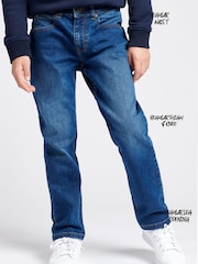 Lee Mid Blue Boys Straight Fit Daren Jeans - Image 6 of 8