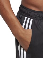 adidas Black Performance 3-Stripes Clx Very-Short-Length Swim Orange Shorts - Image 3 of 6
