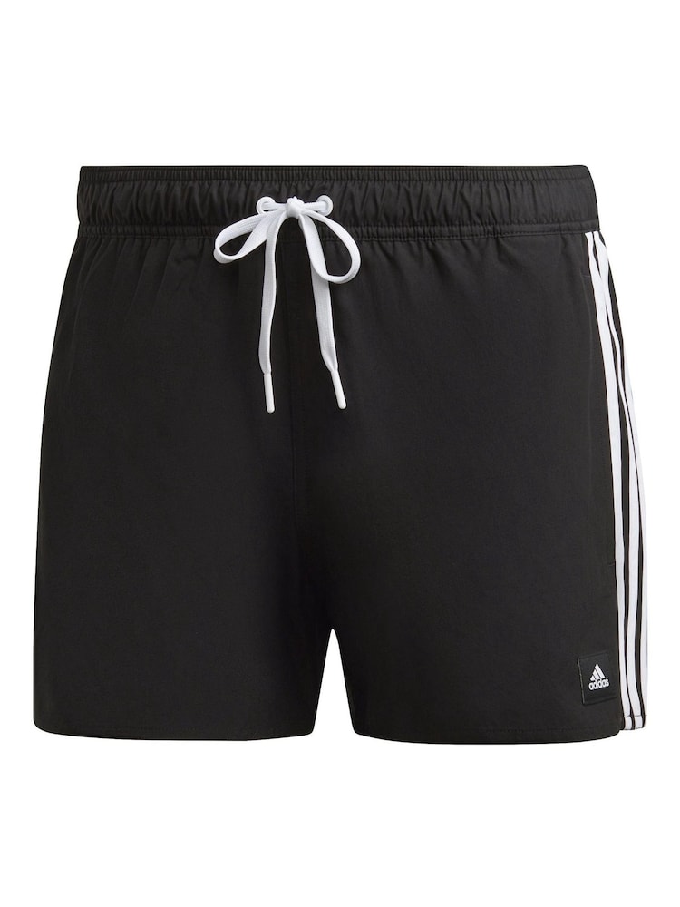 adidas Black Performance 3-Stripes Clx Very-Short-Length Swim Orange Shorts - Image 6 of 6