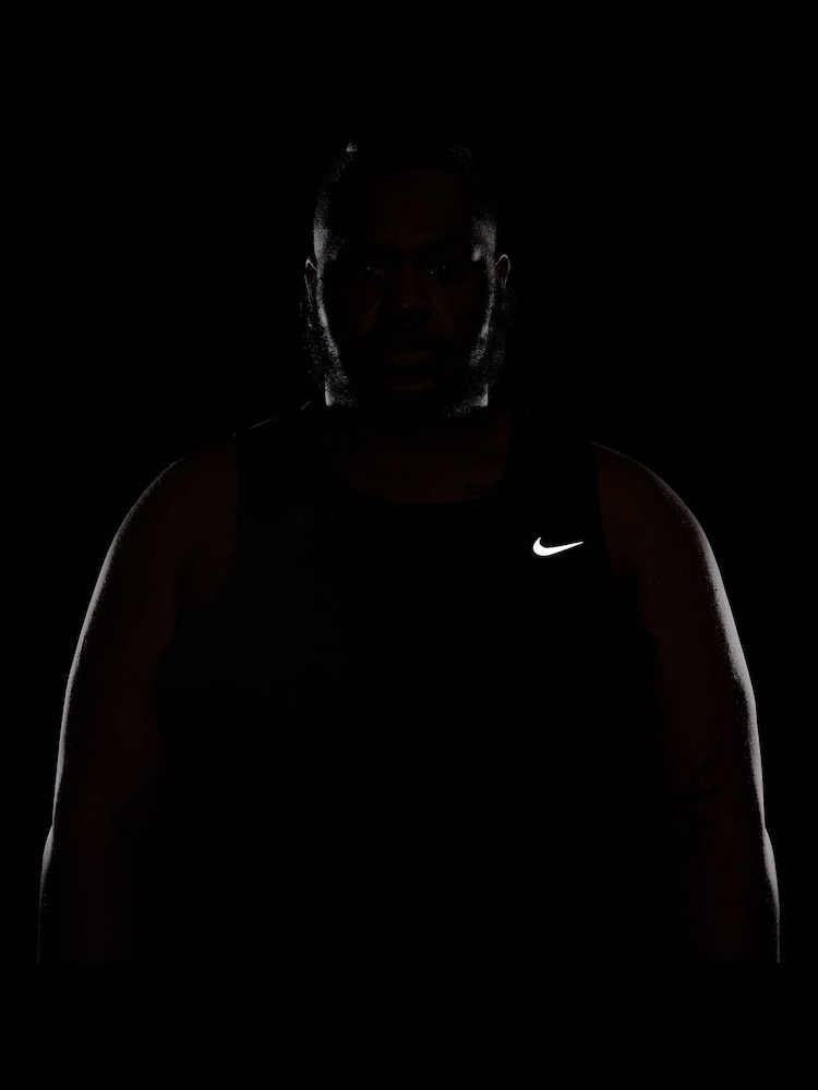 Nike Black Dri-FIT Miler Running Vest Top - Image 11 of 11
