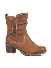 Pavers Natural Pavers Heeled Biker Boots - Image 2 of 5