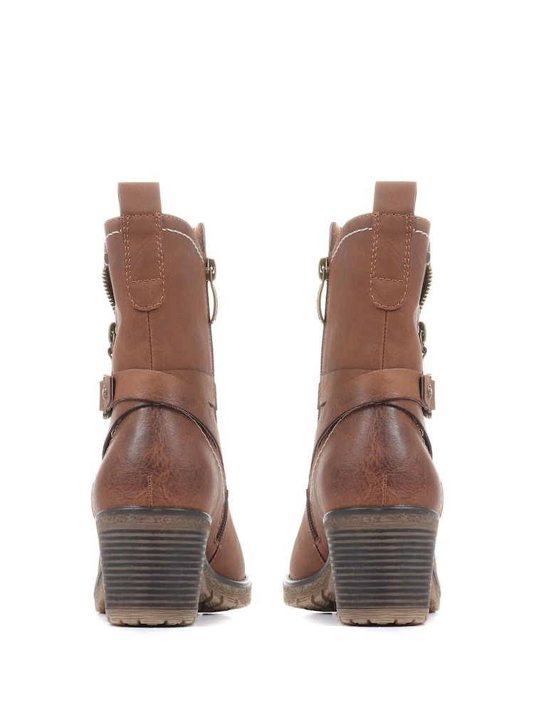 Pavers Natural Pavers Heeled Biker Boots - Image 5 of 5