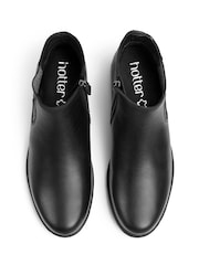 Hotter Black Wide Fit Tenby Zip Fastening Boots - Image 5 of 5