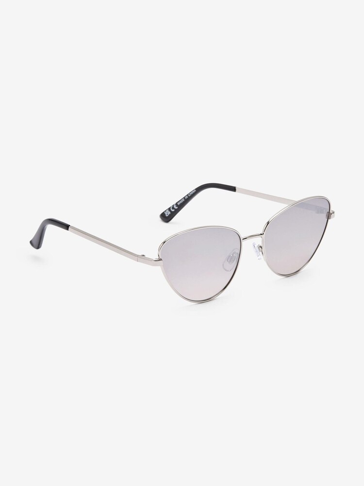 Silver Metal Cateye Frame Sunglasses - Image 2 of 6