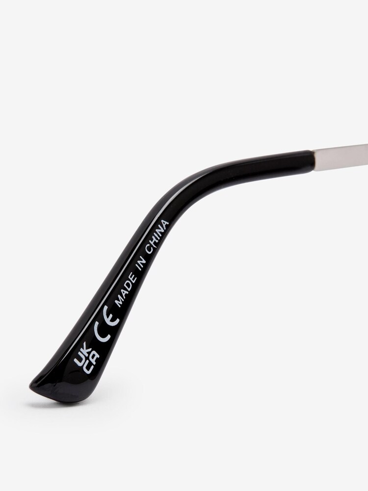 Silver Metal Cateye Frame Sunglasses - Image 6 of 6