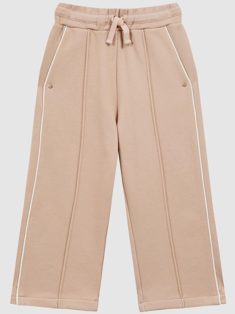 Reiss Camel Amina Junior Drawstring Stripe Joggers - Image 2 of 6