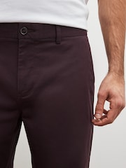 Burgunderrot - Stretch-Chinoshorts - Bild 3 von 8