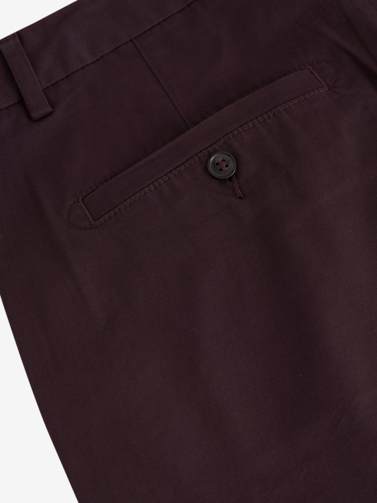 Burgunderrot - Stretch-Chinoshorts - Bild 8 von 8