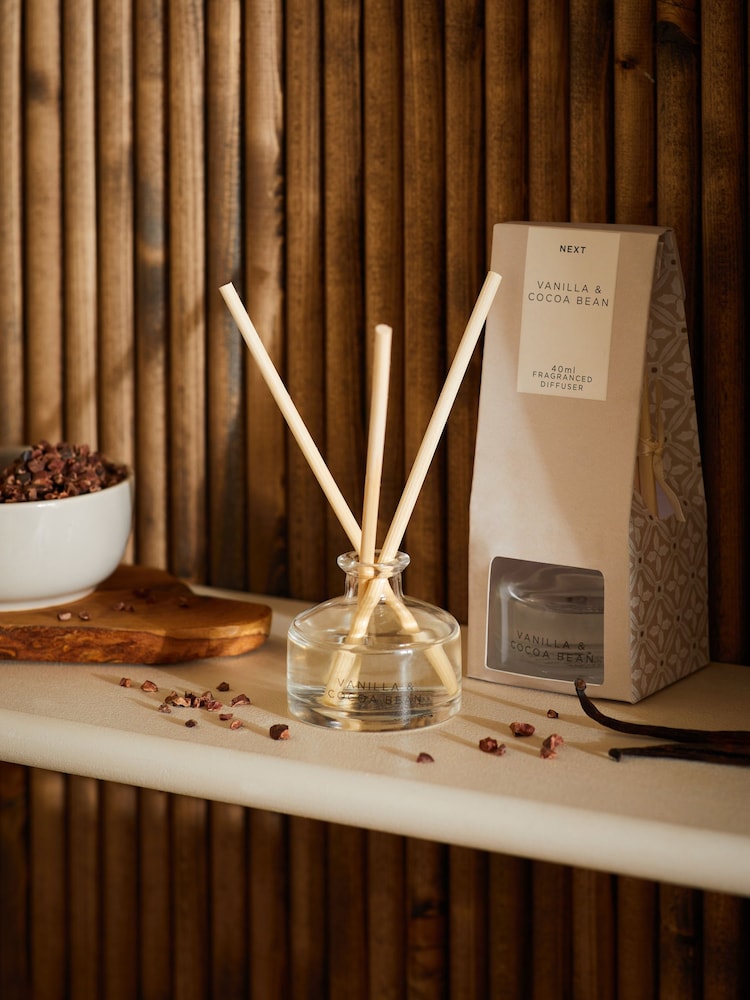 Vanilla & Cocoa Bean 40ml Fragranced Reed Diffuser - Image 1 of 3
