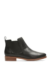 Clarks Black Leather Taylor Shine Boots - Image 1 of 7
