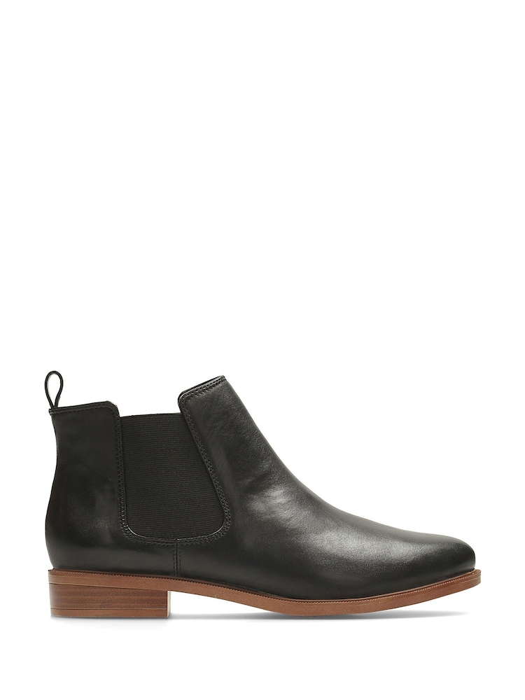 Clarks Black Leather Taylor Shine Boots - Image 1 of 7