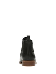Clarks Black Leather Taylor Shine Boots - Image 5 of 7