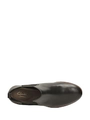 Clarks Black Leather Taylor Shine Boots - Image 6 of 7