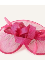 Accessorize Pink Penelope Sinamay Bow Band Fascinator - Image 5 of 5