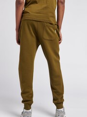 Franklin & Marshall Green Mens 100% Cotton Arch Letter BB Joggers - Image 2 of 5